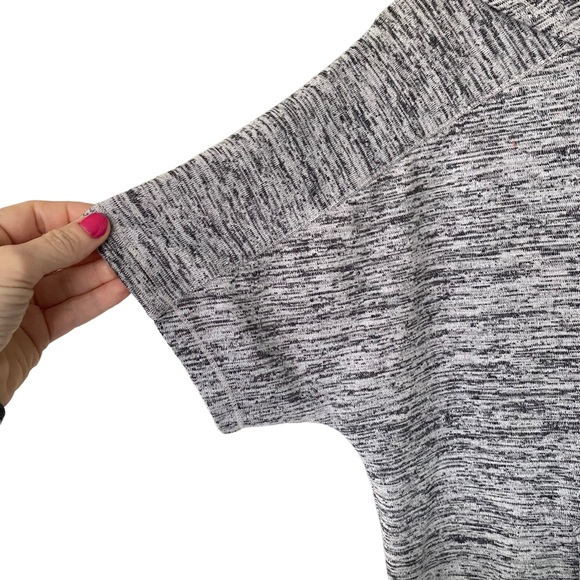 Athleta Heather Grey Short Sleeve Pullover Hoodie M - Picture 7 of 15